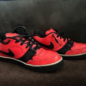 Nike Red and Black Athletic Shoes